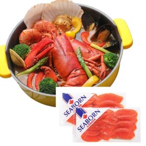 オマールブイヤベースと紅スモークサーモンセット